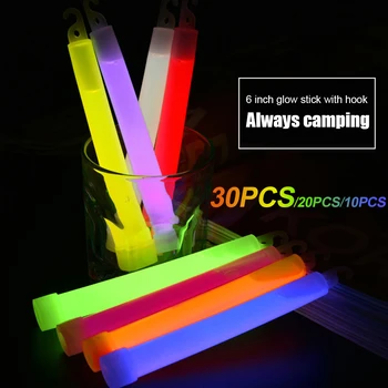 10/30PCS Išgyvenimo Karinės Švyti Šviesos Ėjimo Lazdos Vaikščiojimo Kempingas SOS Lauko Fluorescencijos Lazdos Pagalbos Survival Kit