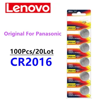 100VNT Originalą Panasonic CR2016 Monetos Ląstelių Baterijos CR 2016 DL2016 BR2016 LM2016 ECR2016 3V Ličio Mygtuką Baterijos