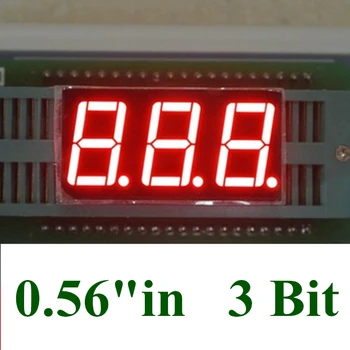20PCS RAUDONOS, 3 skaitmenų LED Ekranas Modulis skirti 0,56 colių CINKAVIMAS skaitmeninės vamzdis 7 Segmentų 3 Skaitmeninis LED Ekranas Bendro ANODO Katodo