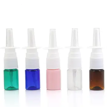 5ml spalvinga PET Tuščias Bauda Nosies Purškalas Rūkas Plastikinio Butelio, Kosmetikos Nosies Purškimo Butelis LX2510