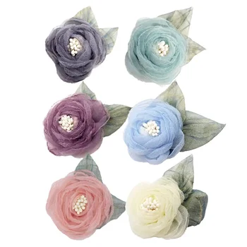 Audinio Rožių Galvos Dirbtinių Gėlių Siūlai Netikrą Gėlės Lapai Vestuvių Dekoratyviniai Augalai 