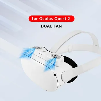 Naujas Dual Aušinimo Ventiliatorius Veidą Padengti Oculus Quest 2 Oro Cirkuliacija Nr. Rūko Kvėpuojantis Odos Quest2 VR Akiniai, Aksesuarai