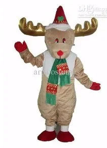 Naujas Suaugusiųjų Helovinas Kalėdų Senio Elnių Mascotte Išgalvotas Animacinių Filmų Talismanas Kostiumas Pliušinis Fancy Dress Talismanas Kostiumas