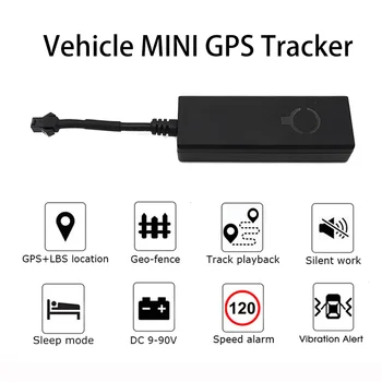TrackTok GPS Positioner 9-90V Motociklo Stebėjimo Transporto Tinklo Galinių greičio viršijimo Signalas Kelio Peržiūros