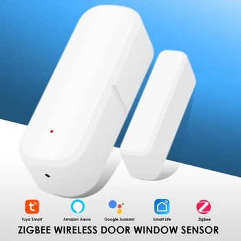 Tuya WiFi/Zigbee Smart Durų Jutiklis Langas Atidarytas Duris Uždarytas Detektoriai Išmaniųjų Namų Nuotolinio Valdymo Per Alexa, Google 