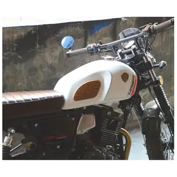 Universal Retro Motociklų Cafe Racer Dujų Kuro Bako Gumos Lipdukas Raštas Kelio Bakas Padas Rankena Decal Ducati motociklo