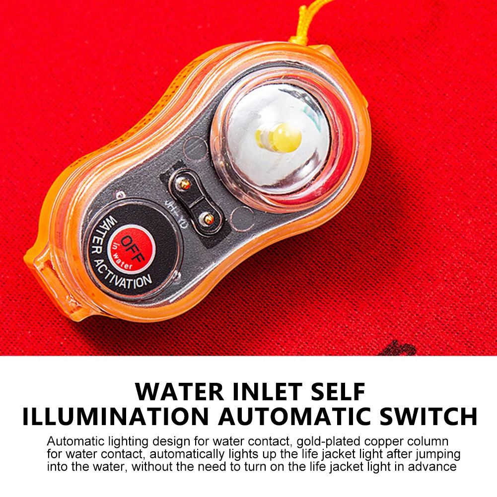 LED gelbėjimosi Liemenė Šviesos Energiją Vandeniui Vandens-įjunkite Šviesos Lengva Operacija Autonominis Jungiklis Plaukimas Jūros Žvejybos4