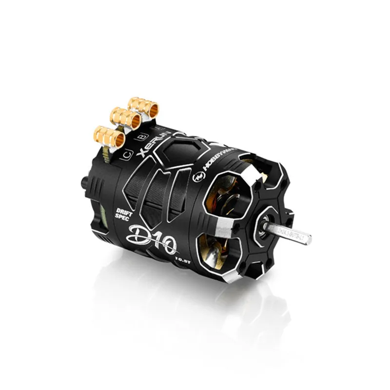 Naujas HobbyWing XERUN D10 10.5 T 4600KV Brushless Sensored Motor 3.5 mm Banana plug-in RC 1/10th Drift Car2