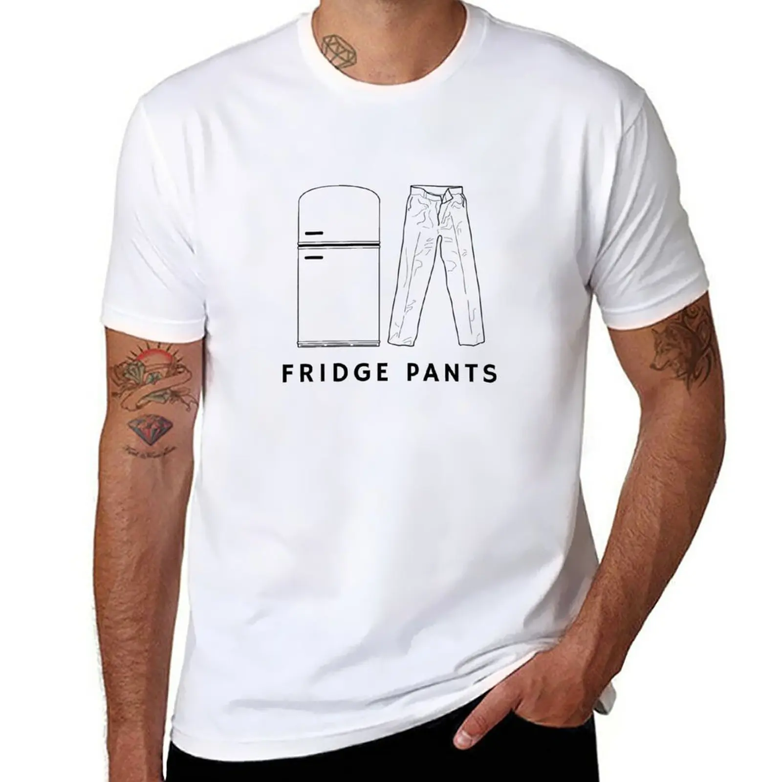 Naujas Šaldytuvas Kelnes - Frasier T-Shirt Anime, t-marškinėliai, Trumpi marškinėliai negabaritinių marškinėliai vyrams0