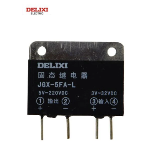 DELIXI Mini Pin PCB plokštės DC-DC/DC-AC JGX-5FA-L/JGX-5F-L (Solid State Relay DC Kontrolės DC/AC SSR 5A0