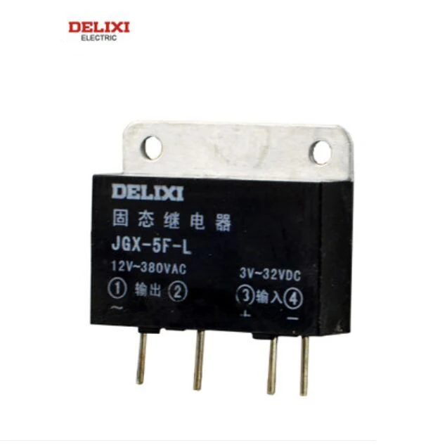 DELIXI Mini Pin PCB plokštės DC-DC/DC-AC JGX-5FA-L/JGX-5F-L (Solid State Relay DC Kontrolės DC/AC SSR 5A1