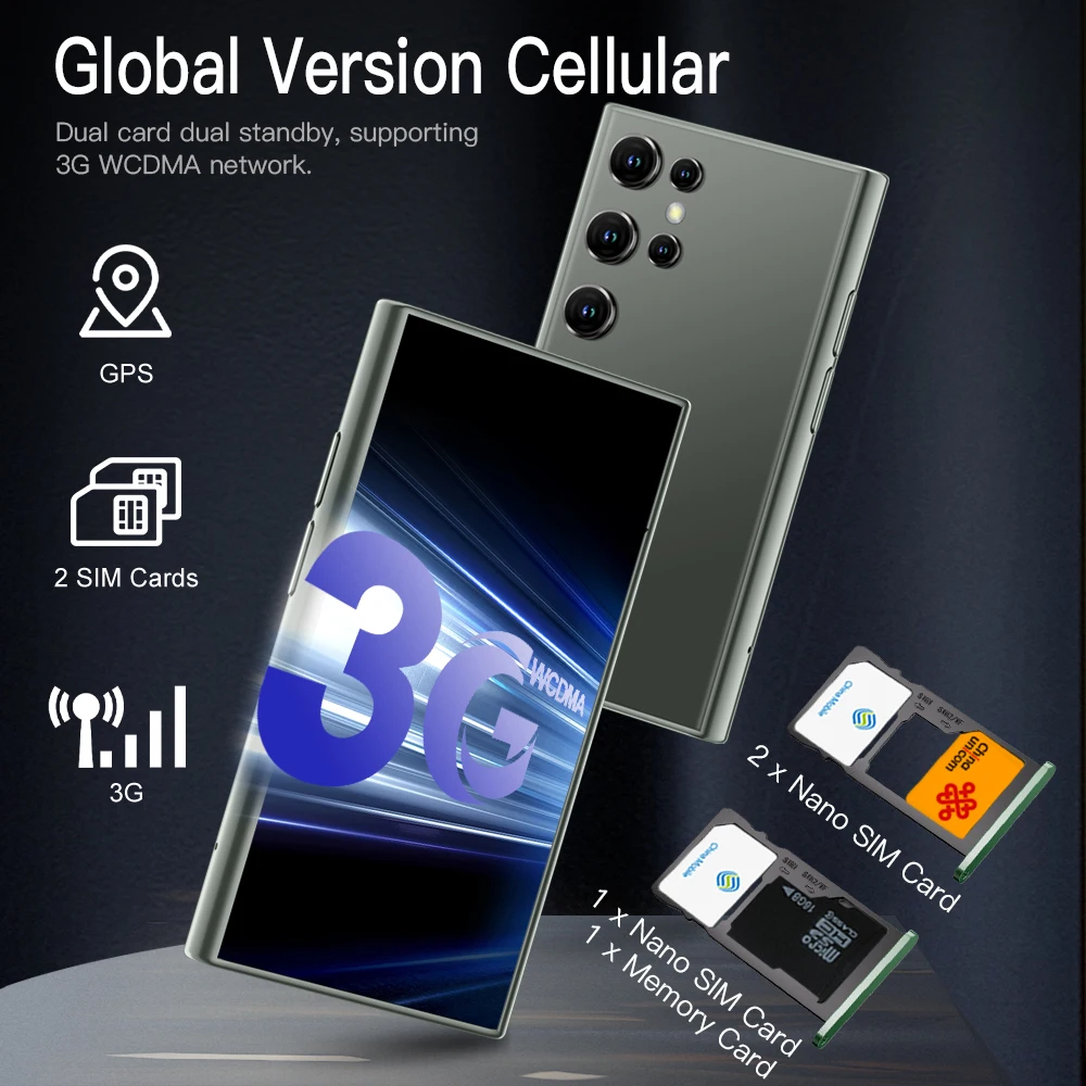 SERVO Mini Išmanųjį telefoną Pasaulinių 3G mobiliojo Dual SIM Android 8.1 Telefono 3.0