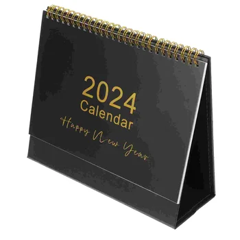 2024 Stalinis Kalendorius Atgalinės atskaitos Kalendoriai Mažų Namų Dviguba Linija Stalo Stovi Flip