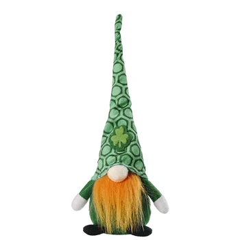 Airijos Gnome Leprechaun Pasisekė Shamrock švedijos Nykštukas Beveidis Lėlės St Patrick ' s Day Tomte Pliušiniai Žaislai, Papuošalai