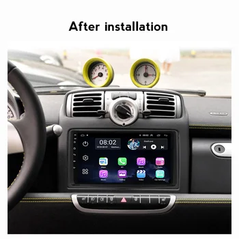 Android 11 Smart Fortwo W451 2006 m. 2007 m. 2008 m. 2009 2din Automobilio Stereo Radijas, Vaizdo Grotuvas Carplay GPS Navigacijos, Multimedijos DVD Nr.