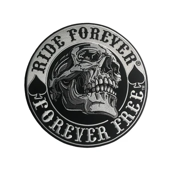 Kaukolė Siuvinėjimas, Emblemos Drabužių PASIDARYK pats Apdailos Motociklo Dviratininkas Geležies Logotipo Lipdukas Karšto Pardavimo