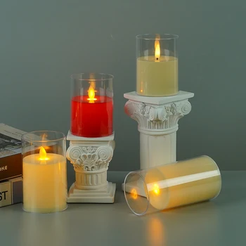 LED Elektroniniai Žvakė Atmosfera Lempos Plastiko Imituojamas Žvakė, Lempa, Apdailos Žvakė, Lempa, Papuošalus už Gimtadienio Prekes