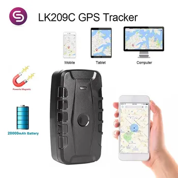 LK209B/C 20000mAh 240 Dienų Laukimo Transporto priemonės, Automobilių Seklys atsparus Vandeniui 2G GPS Locator Tracker Magnetai Drop Shock Signalizacijos Nemokama Web APP
