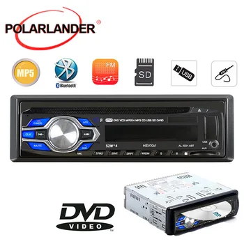 Naujas 1 Din Automobilių Radijo DVD, VCD, CD Grotuvas, Bluetooth 12V Garso Autoradio DVD Stereo MP3 Grotuvas, SD/USB/AUX -in-dash Laisvą Ranką