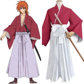 Rurouni Kenshin Himura Kenshin Cosplay Kostiumų Komplektus Helovyno Karnavalas Kostiumas