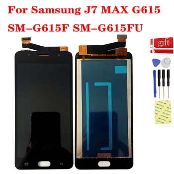 Samsung Galaxy J7 MAX LCD Ekranas G615 SM-G615F SM-G615FU LCD Ekranu Ekranas Jutiklinis Ekranas skaitmeninis keitiklis Jutiklis Asamblėja