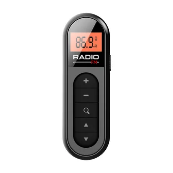Įrašo Mažas Radijo 76-108MHZ Walkman Radijo Įkrovimo Asmens Radijas su Backlight LCD Ekranas, dėl Susitikimo, Sporto, Turizmo Gidas