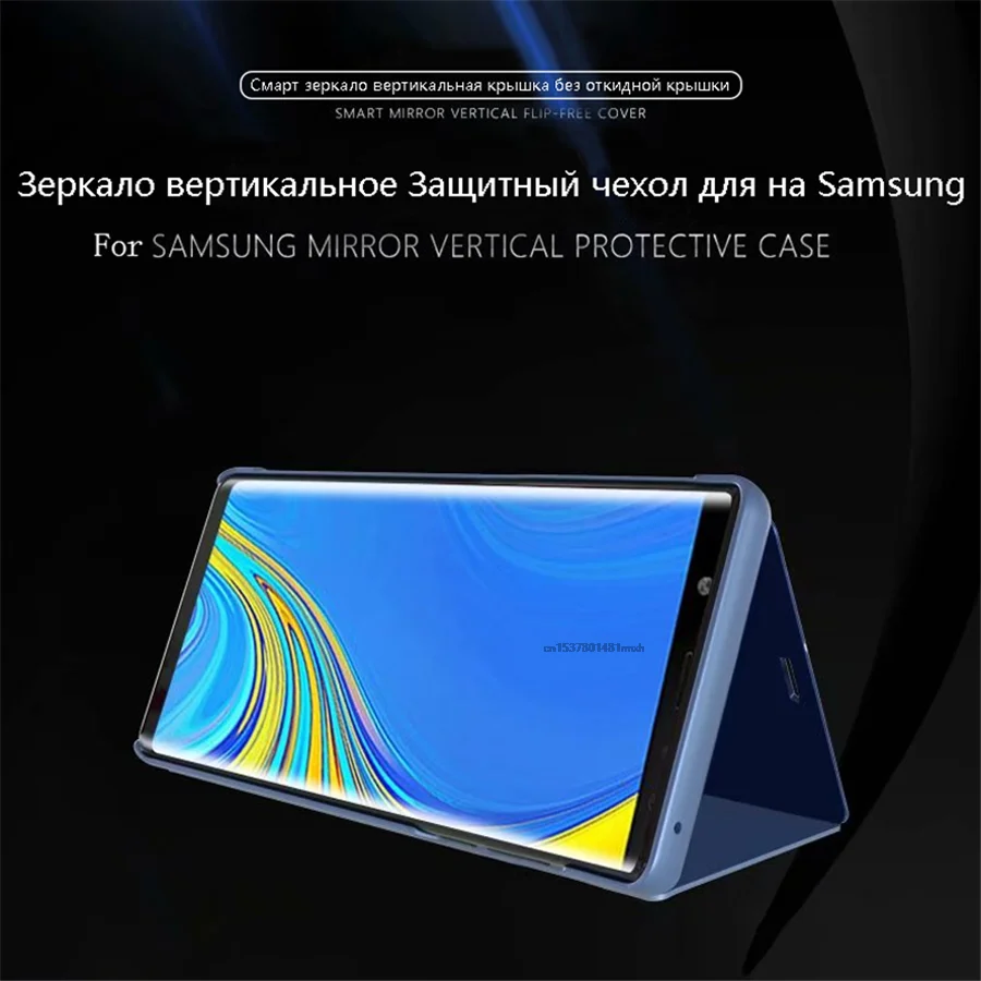 Luxury Smart Veidrodis Peržiūrėti Flip Case For Huawei Honor X7 Shell originalus HonorX7 CMA-LX2 CMA-LX1 CMA-LX3 Odinis Mobiliojo Telefono Dangtelį3