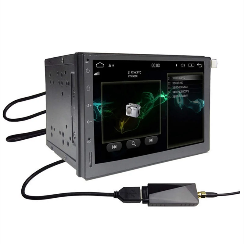 DAB + Antena Su USB Adapteris Android Automobilio Radijas Stereo GPS Imtuvas Grotuvas, VW GOLF PASSAT BMW Universalios Atsarginės Dalys1