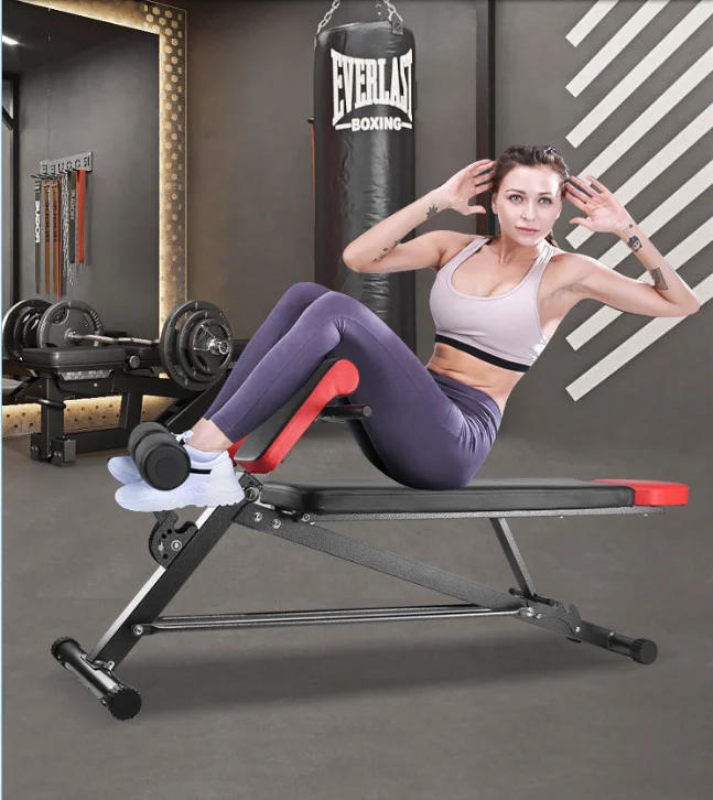 Daugiafunkcinis svoris suolas gimnastikos įranga hantelio mokymo reguliuojamas svoris suolas namų sporto fitneso romos kėdė4